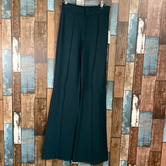 a new day Pants - A new day green stretch high waisted flare slacks